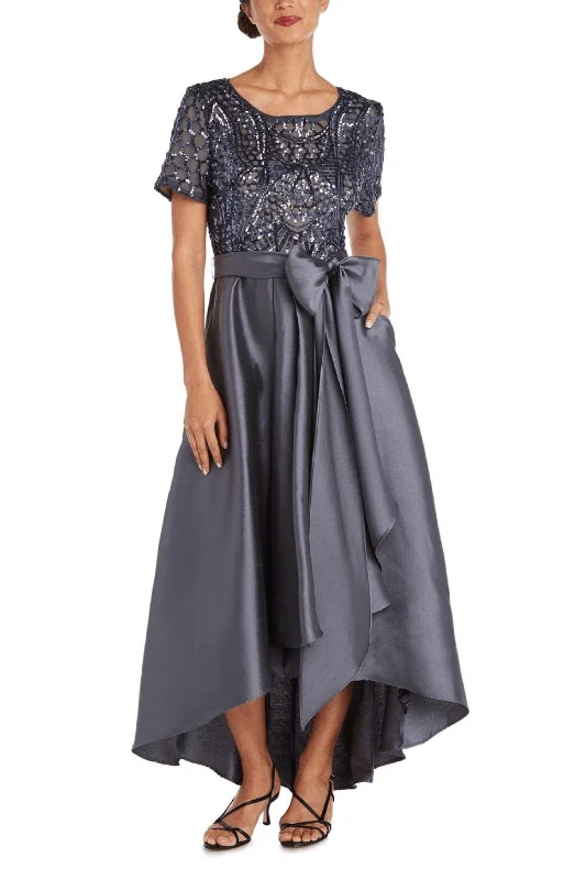 Price Fest R&M Richards 3532 - Sequin Embellished Shot Sleeve Prom Dress