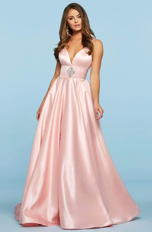Lowest Price Sherri Hill - Dual Strap A-Line Prom Dress 53312