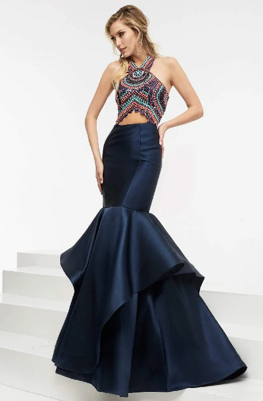 Today’s Deal Jasz Couture - Beaded Halter Mermaid Evening Gown 5934