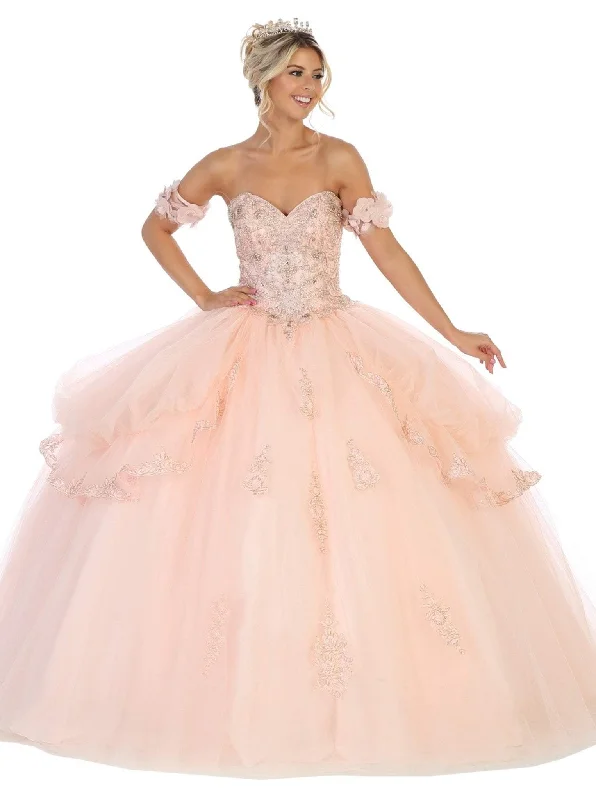 Price Fest May Queen - LK120 Jeweled Sweetheart Bodice Ballgown