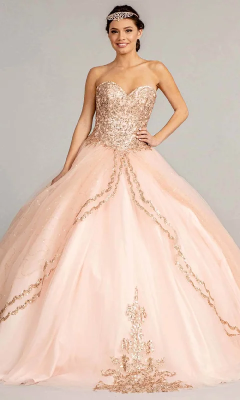 Overstock Elizabeth K GL1973 - Strapless Sweetheart Neck Ball Gown