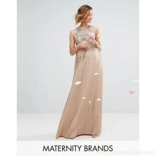 Savings Galore Other Maya Maternity Embellished Bodice Maxi Dress