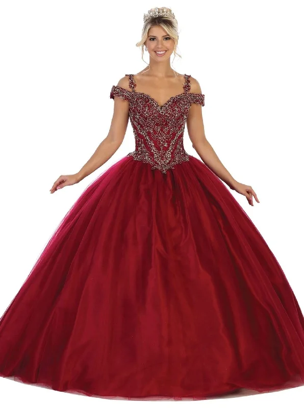 Final Clearance May Queen - LK127 Embellished Off-Shoulder Quinceanera