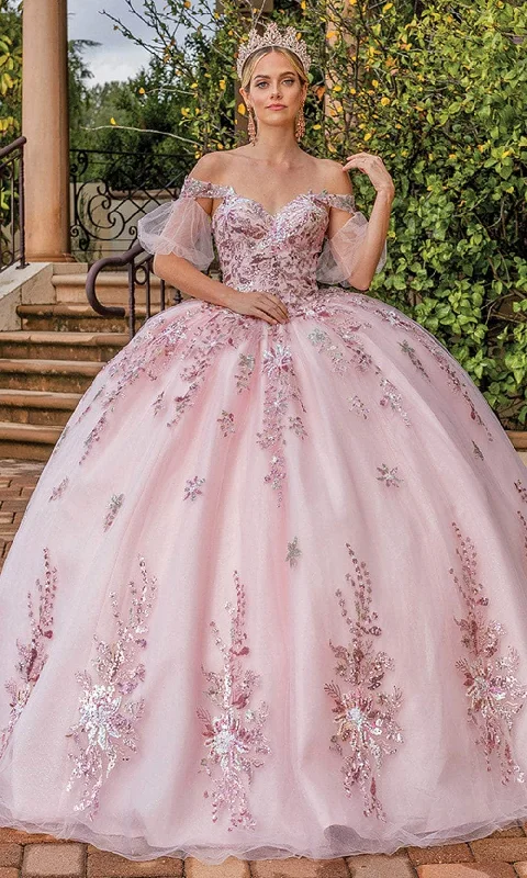 Limited Edition Dancing Queen 1821 - Off Shoulder Glitter Ballgown