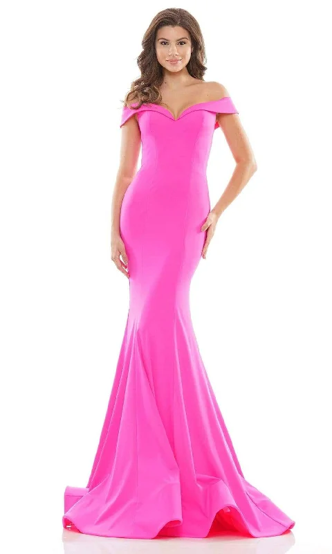 Exclusive Preview Colors Dress - 2709 Off Shoulder Draped Mermaid Gown