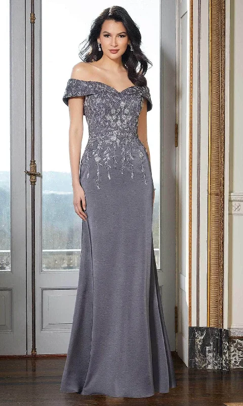 Discount Extravaganza Mori Lee 72615 - Embroidered Sheath Evening Gown