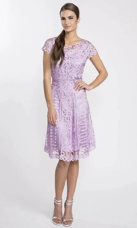 Price Meltdown Soulmates D1319 - Women'S Boat Neck A-Line Lace Cocktail Dress