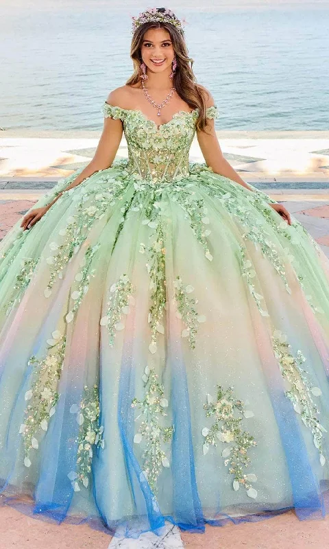 Epic Deals Princesa by Ariana Vara PR30162 - Three- Dimensional Flowers Prom Gown
