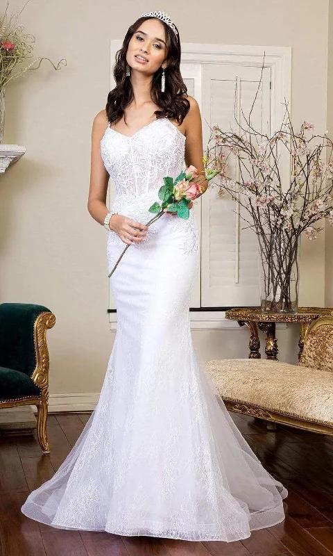 The Best Prices Elizabeth K - GL1947 Embroidered Trumpet Bridal Gown