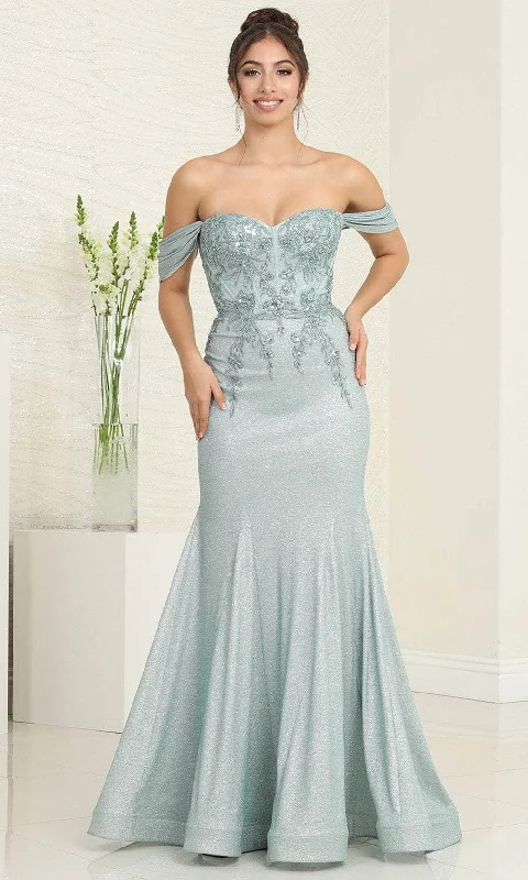 Crazy Deals May Queen MQ2104 - Sequin Applique Prom Dress