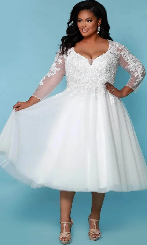 Massive Deals Sydney's Closet Bridal - SC5265 Long Sleeve Bridal Dress