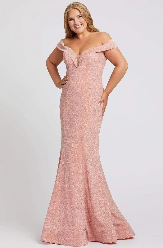 Don't Wait Mac Duggal Fabulouss - 48977F Deep Off-Shoulder Trumpet Dress