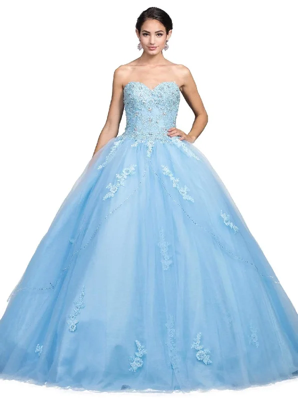 Price Fest Dancing Queen - 1224 Strapless Sweetheart Lace-up Back Ballgown