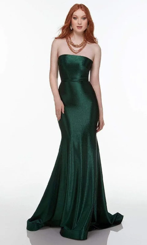 Online Specials Alyce Paris - 61176 Strapless Satin Mermaid Dress