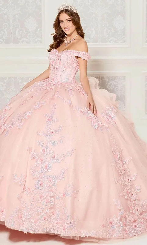 Bargain Prices Princesa by Ariana Vara PR30116 - Floral Ruffled Back Ballgown