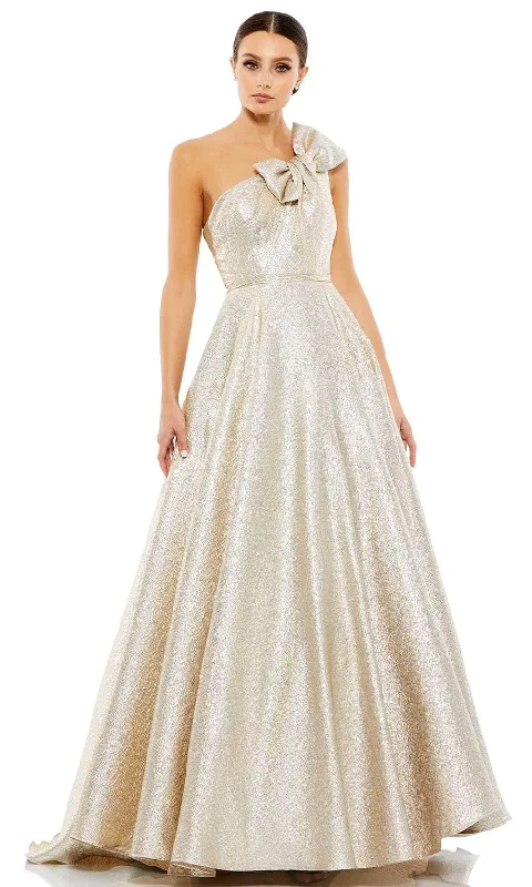 Must-Have Deals Mac Duggal 67890 - One Shoulder Bow Accent Prom Gown