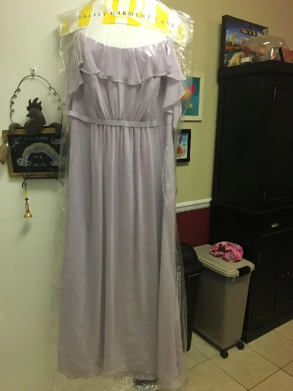 Buy More, Save More David's Bridal Cold-Shoulder Crinkle Chiffon - F19508