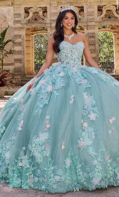 Super Sale Princesa by Ariana Vara PR30133 - Strapless Floral-Detailed Volume Gown