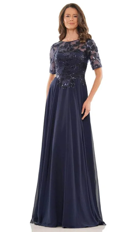 Fantastic Deals Marsoni by Colors M286-1 - Illusion Short Sleeve A-line Dress