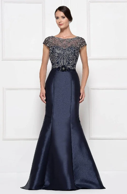 Midnight Madness Rina Di Montella - Lace Ornate Mermaid Evening Dress RD2684