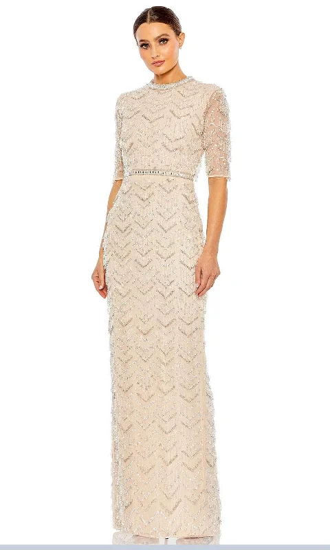 Buy More, Save More Mac Duggal 94071 - Beaded Quarter Sleeve Long Dress