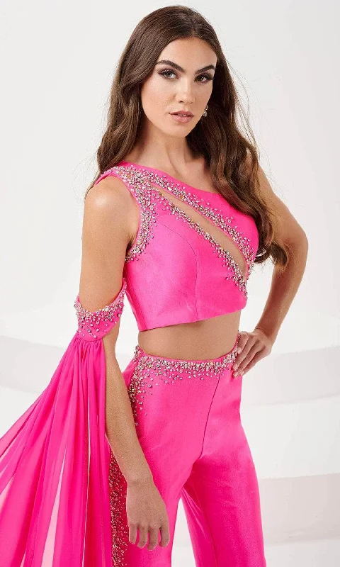 Buy More, Save More Panoply 14165 - Jeweled Cutout Pantsuit