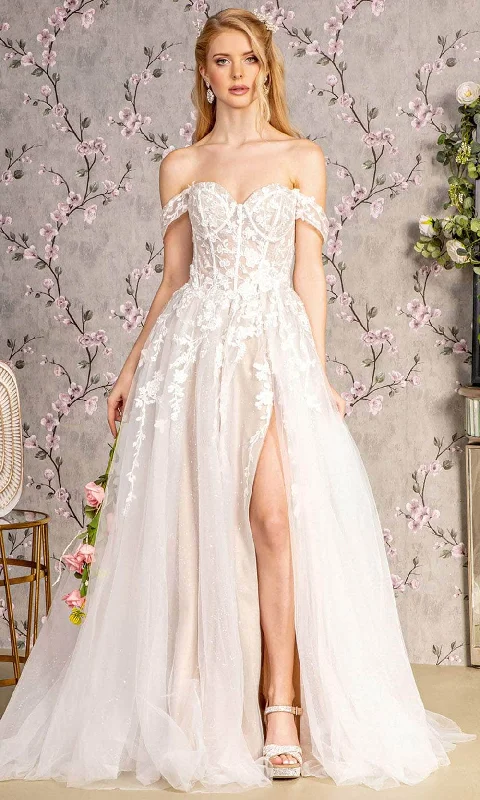 Buy More, Save More GLS by Gloria Bridal GL3429 - Corset Court Train Wedding Dress