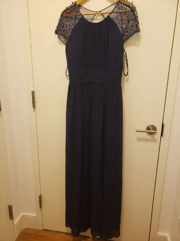 Special Discount Other Little Mistress Navy Chiffon Maxi Dress