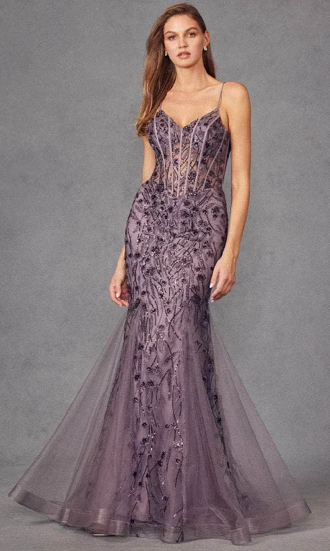 Instant Discount Juliet Dresses JT2441S - Sequin Embroidered Mermaid Prom Gown