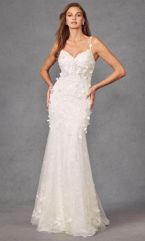 Bargain Prices Juliet Dresses JT2475UW - 3D Floral Embellished Mermaid Wedding Dress