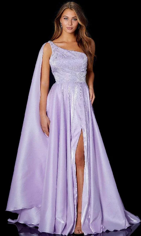 Quick Sale Amarra 87259 - Asymmetric with Shoulder Cape Evening Dress