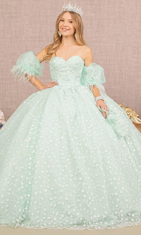 Super Sale Elizabeth K GL3176 - Strapless Glitter Ball Gown