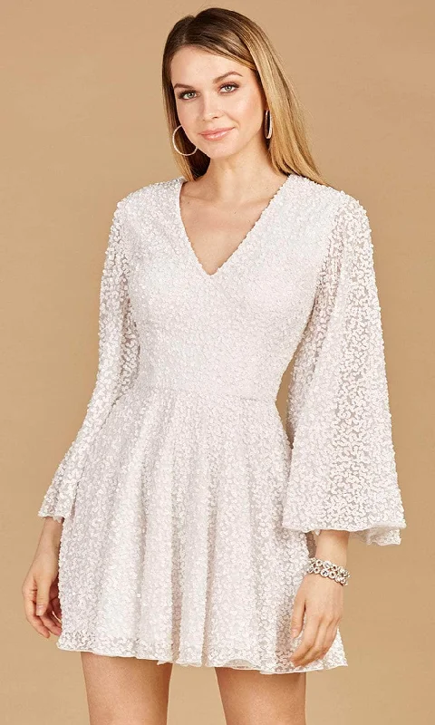 Lowest Prices Lara Dresses 51121 - Long Bell Sleeved Cocktail Dress