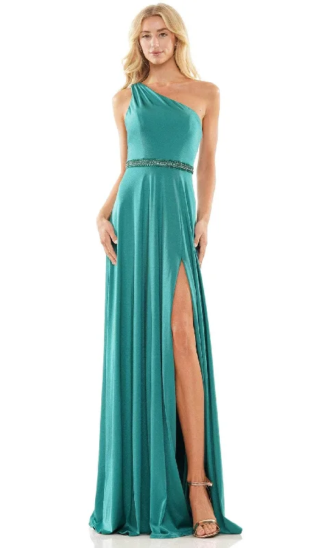 Instant Savings Colors Dress 2879 - One Sleeve A-Line Prom Gown