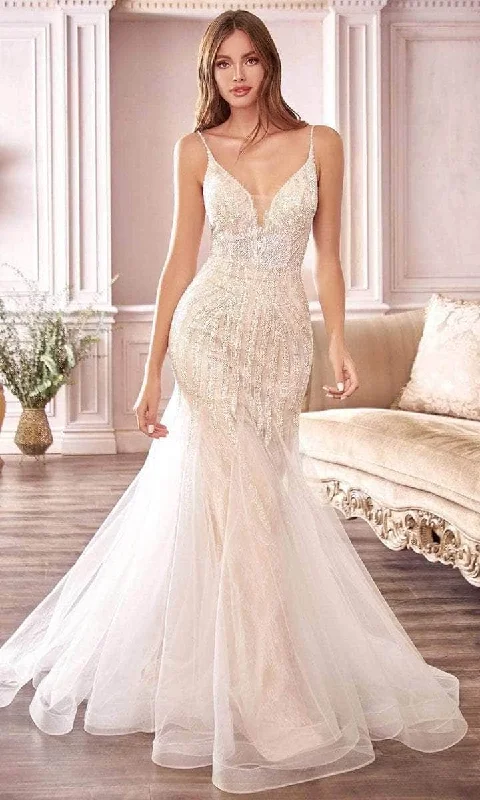 Special Discount Ladivine Bridal - V-Neck Mermaid Bridal Gown CDS401