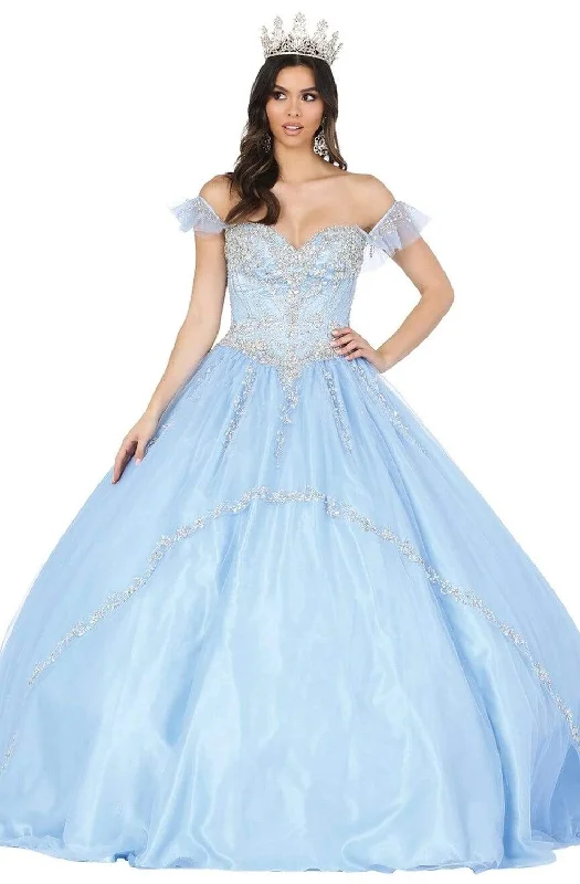 Sale Event Dancing Queen - 1434 Bejeweled Off Shoulder Ballgown