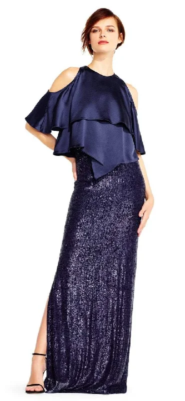Price Break Aidan Mattox MD1E201424 Jewel Neck Popover Sequined Gown - 1 pc Twilight in Size 10 Available Price Break Aidan Mattox MD1E201424 Jewel Neck Popover Sequined Gown - 1 pc Twilight in Size 10 Available