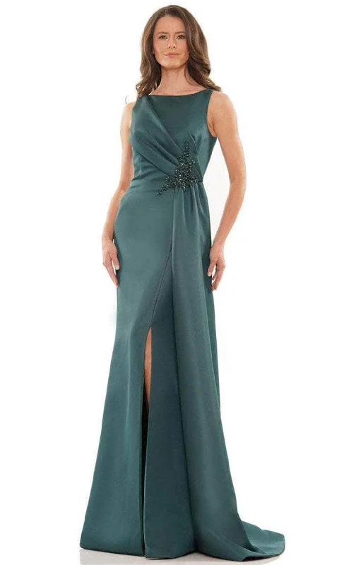 Clearance Items Marsoni by Colors MV1186 - Sleeveless Bateau Neck Long Dress