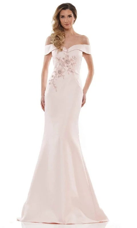 Super Sale Marsoni by Colors - MV1142 Off Shoulder Mermaid Evening Dress