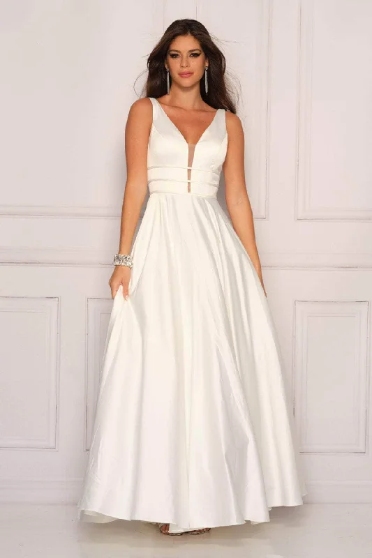 Great Deals Dave & Johnny 10971 - Sleeveless A-Line Bridal Gown
