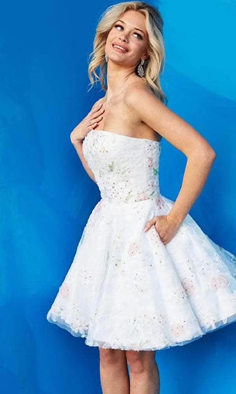 Special Savings Jovani 07967 - Strapless A-line Cocktail Dress