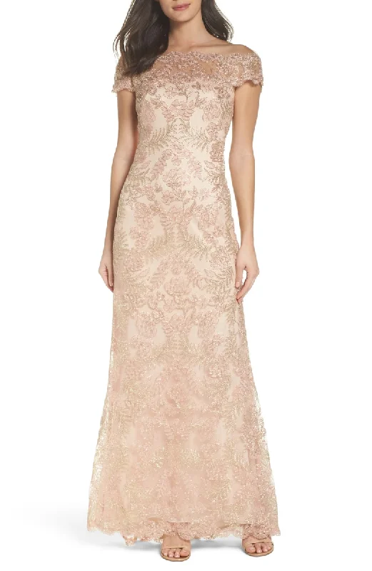 Take Advantage Tadashi Shoji Tulle Gown # #5363418