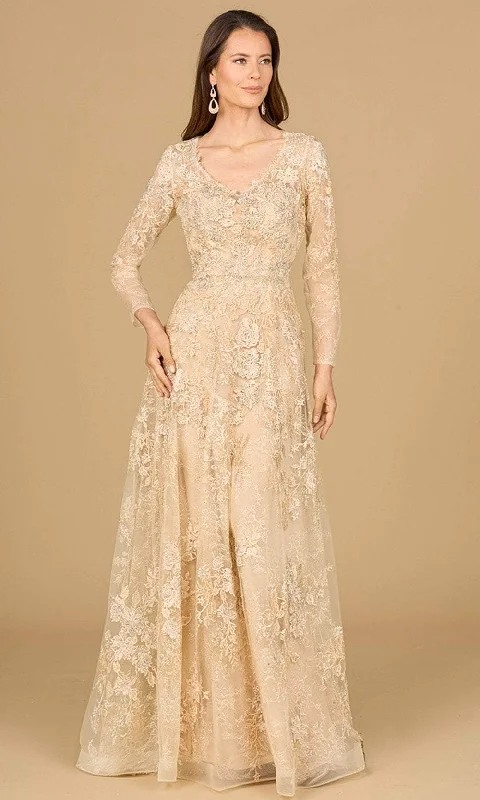 Overstock Lara Dresses 29135 - Lace A-Line Evening Gown