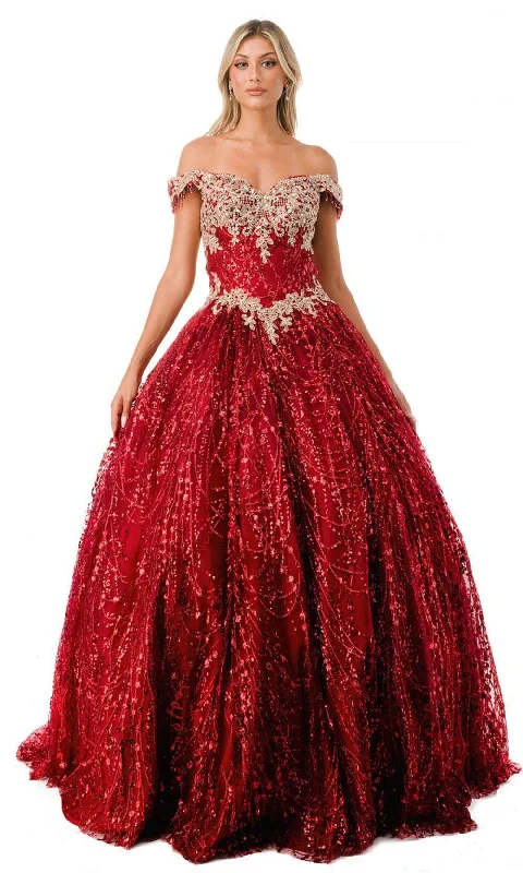Mega Deal Aspeed Design L2364 - Sweetheart Lace-Up Glitter Ballgown