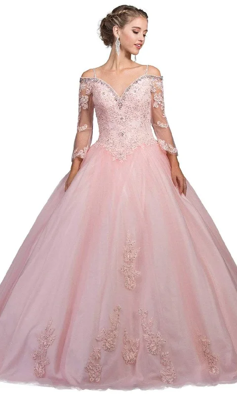 Exclusive Deal Dancing Queen - 1266 Embellished Lace Fantasy Ballgown