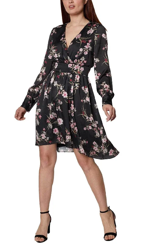 Exclusive Access BCBG Generation GU07D16 - Floral Long Sleeve Casual Dress