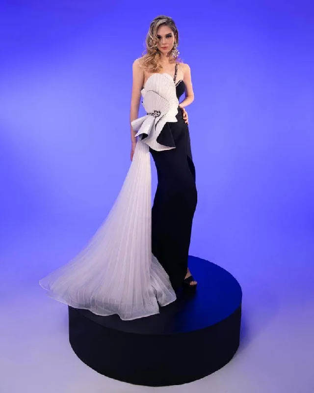 Steals and Deals MNM Couture 2796 - Petal Accent Evening Gown