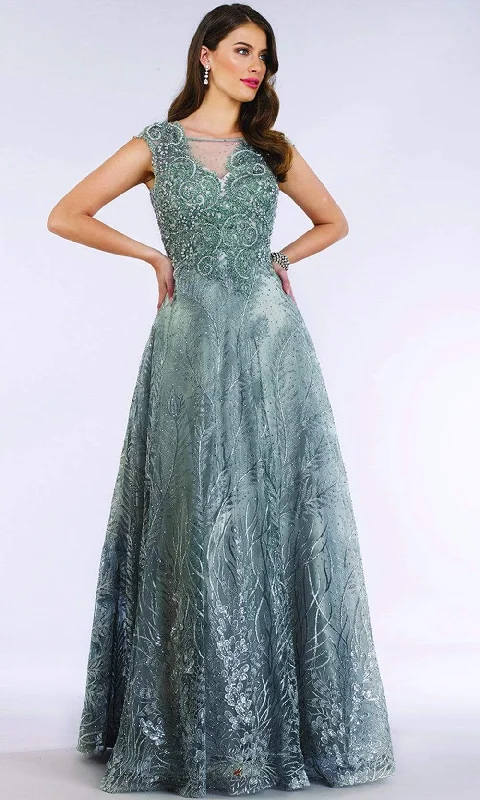 Today Only Lara Dresses - 29623 Embroidered Illusion A-Line Evening Dress