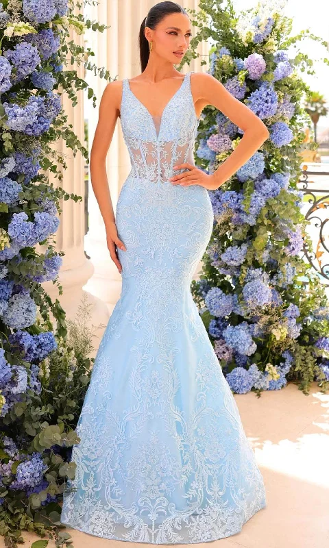 Price Blitz Clarisse 810885 - Embroidered Mermaid Prom Gown