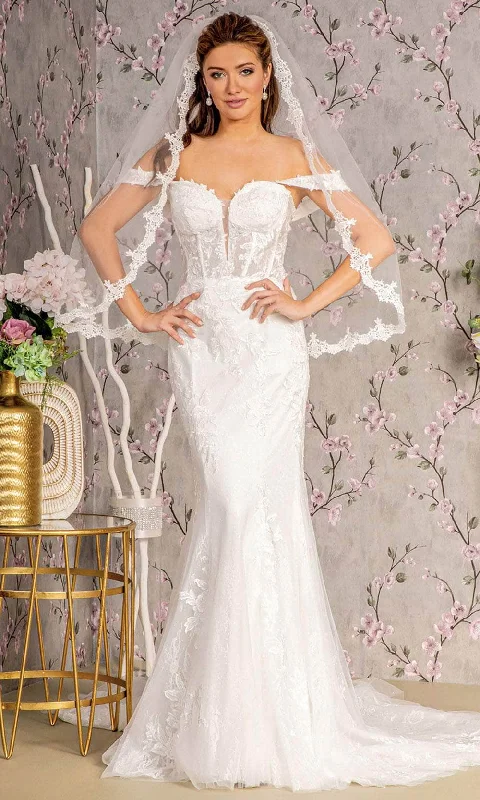 Savings Alert GLS by Gloria Bridal GL3488 - Off-Shoulder Mermaid Bridal Gown